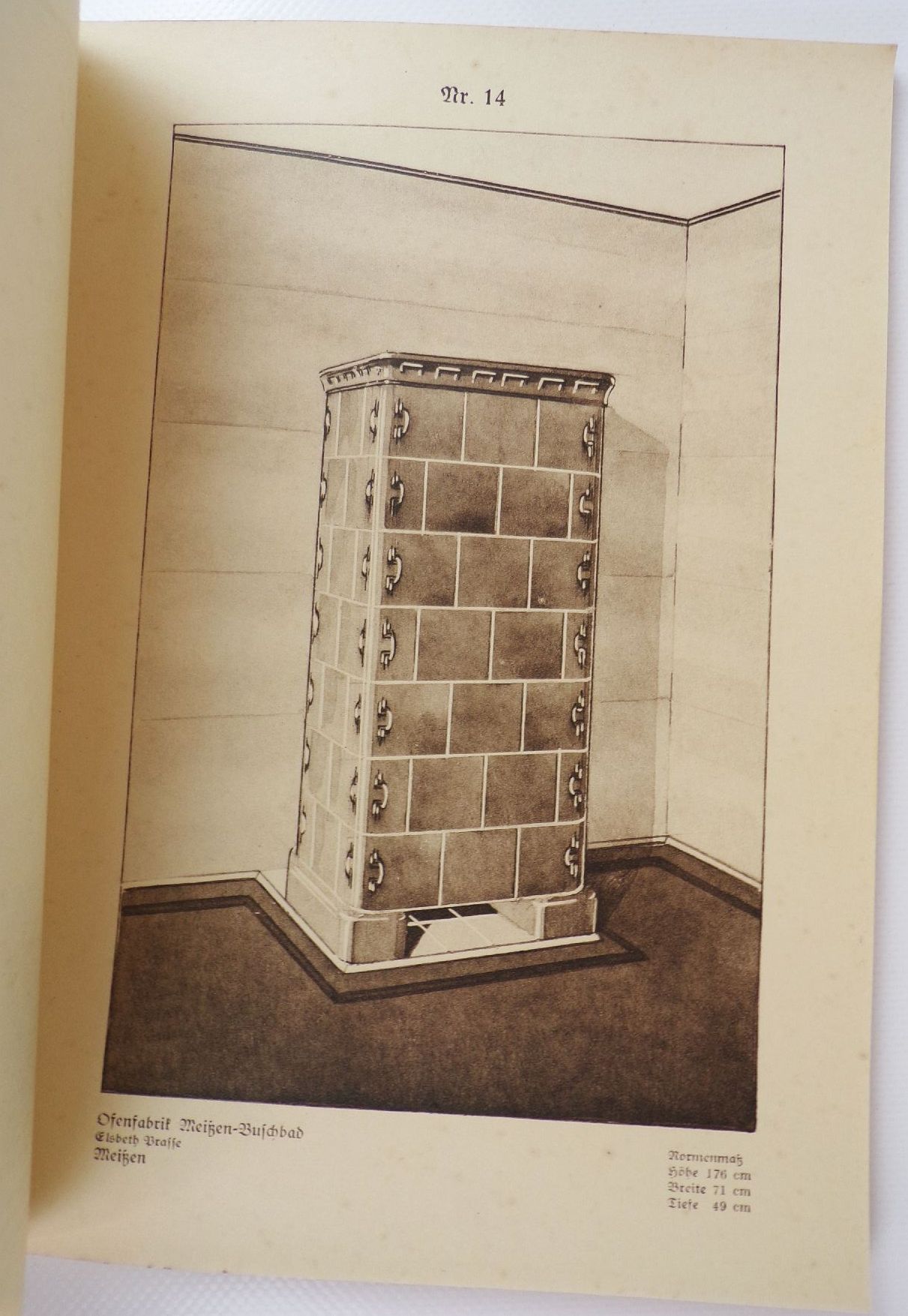 Meißner Kachelöfen Ofenfabrik Meissen Buschbad Elsbeth Prasse Katalog