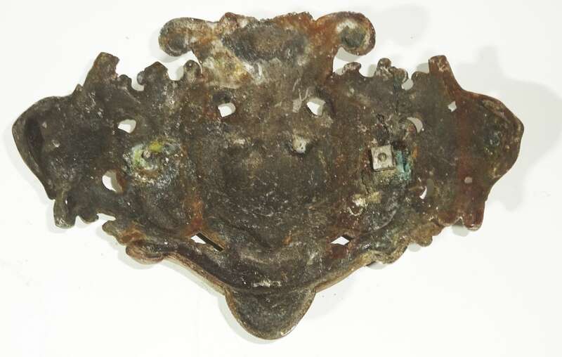 Uralte Möbelbeschläge XL Löwenkopf Prunkvoll Massiv um 1900 Set