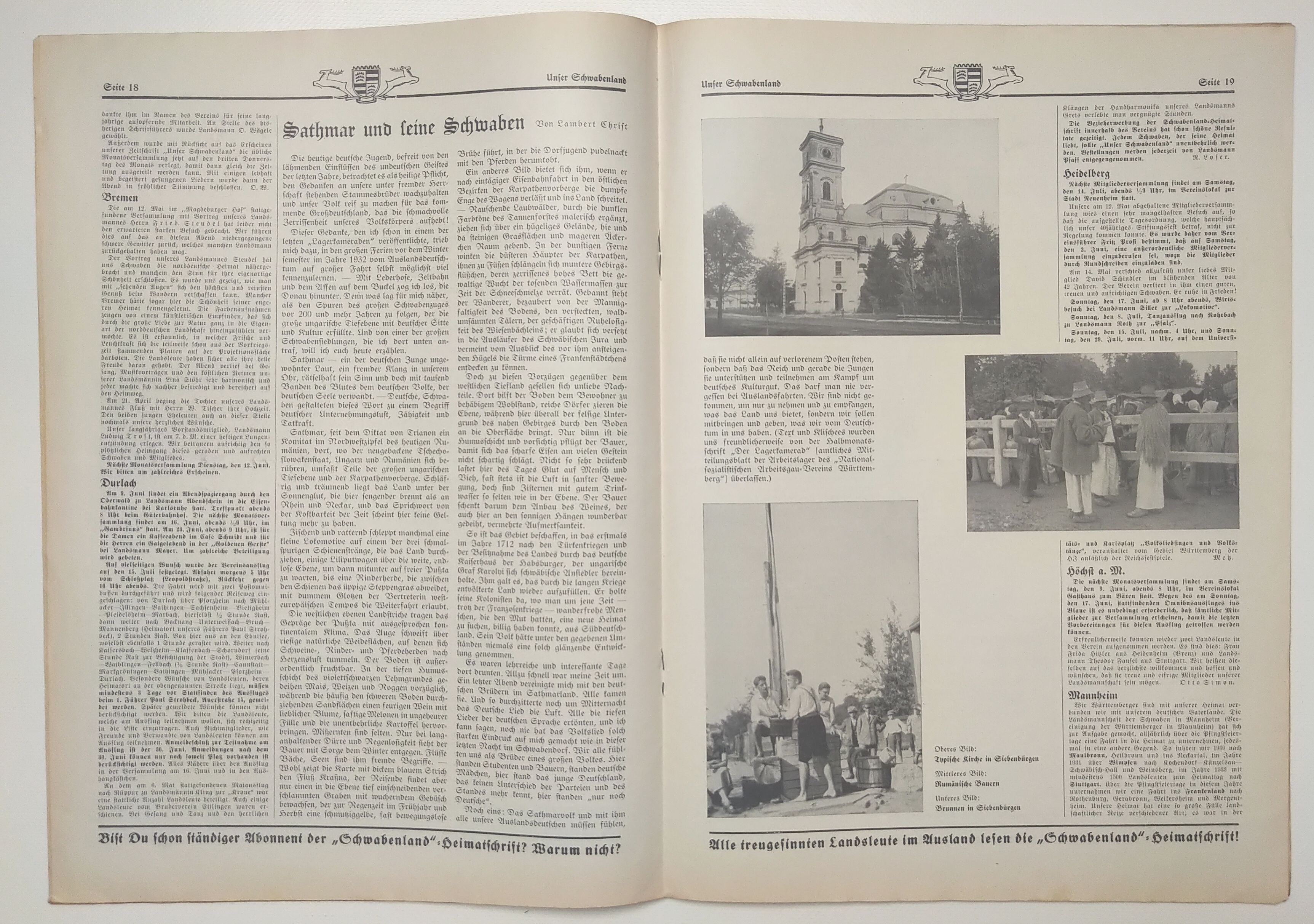 Unser Schwabenland Zeitung 1934 Nr 6 Mädchen vom Marienhof