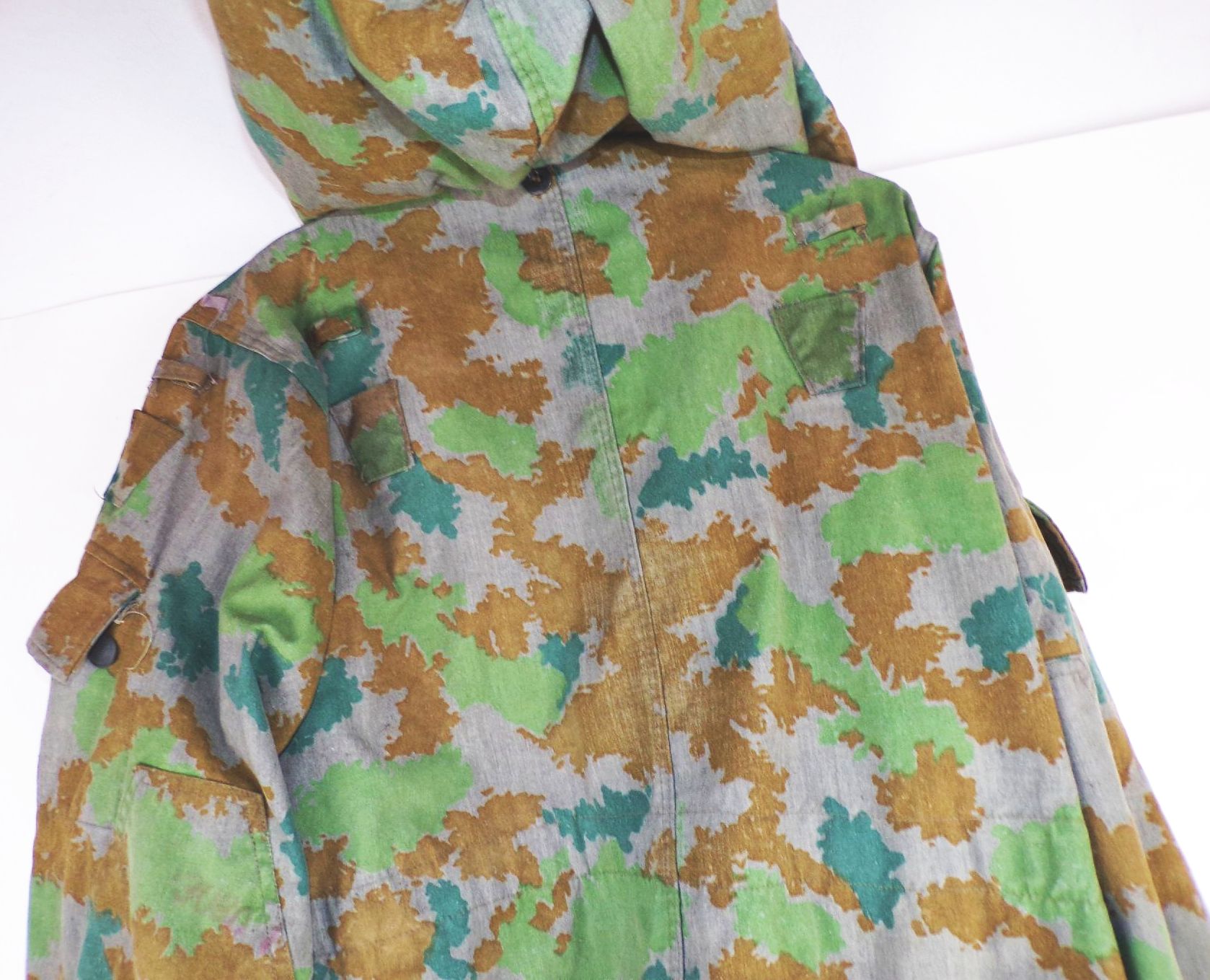 NVA Flächentarn Jacke Blumentarn Größe 1 Volksarmee Feldjacke Tarnjacke 