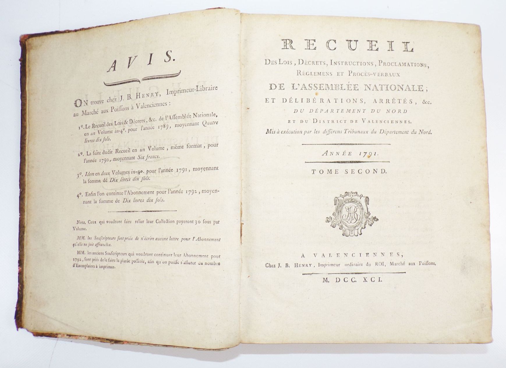 Recueil des Lois Decrets Instructions 1791 Band 2 Recueil des Lois Decrets Instructions 1791 Band 2