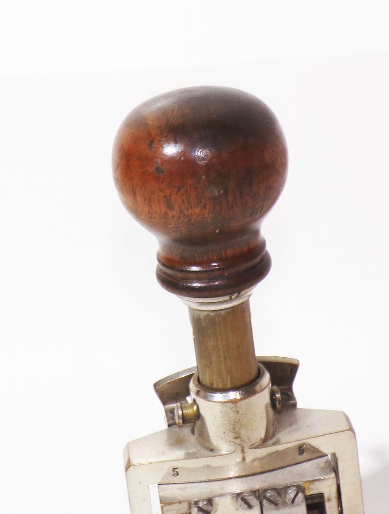 Alter Zahlenstempel Ziffernstempel 5stellige Ziffer Messing Metall Stempel