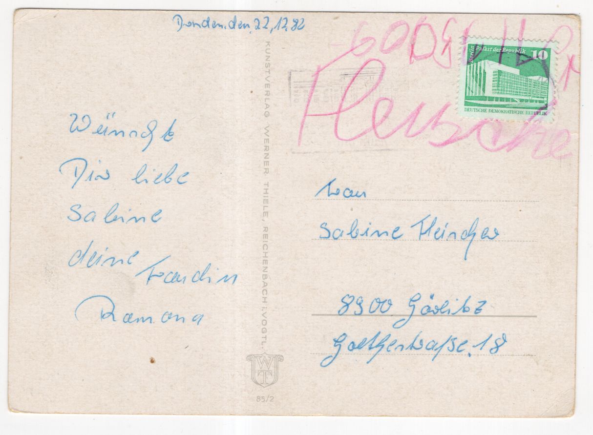 Ak Erzgebirge Engelorchester Neujahr Fliegenpilze 1982 Ak Erzgebirge Engelorchester Neujahr Fliegenpilze 1982