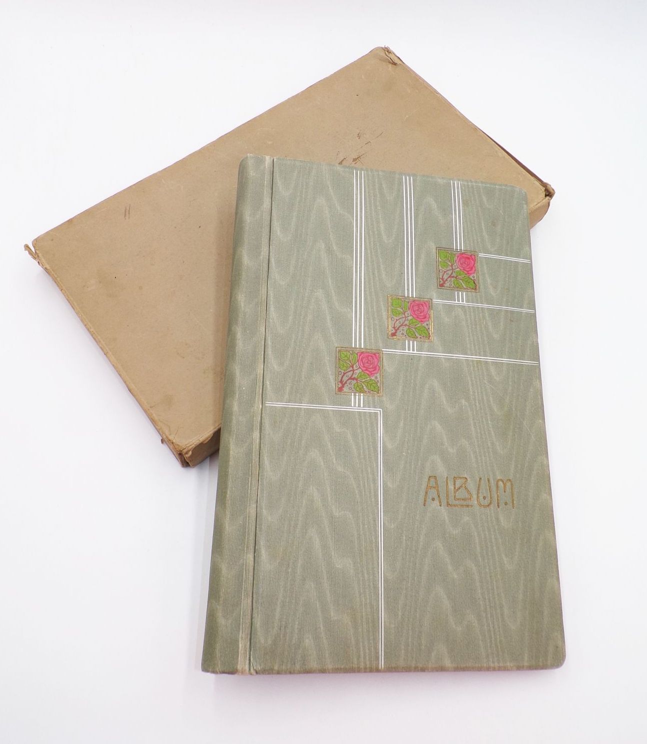 Altes Postkartenalbum leer Leeralbum ohne Ansichtskarten mit Schuber