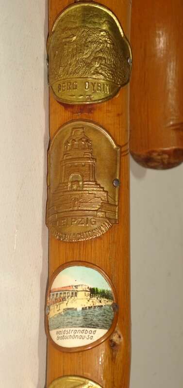 Alter Spazierstock mit Stocknägeln Waltersdorf Großschönau Sächsische Schweiz