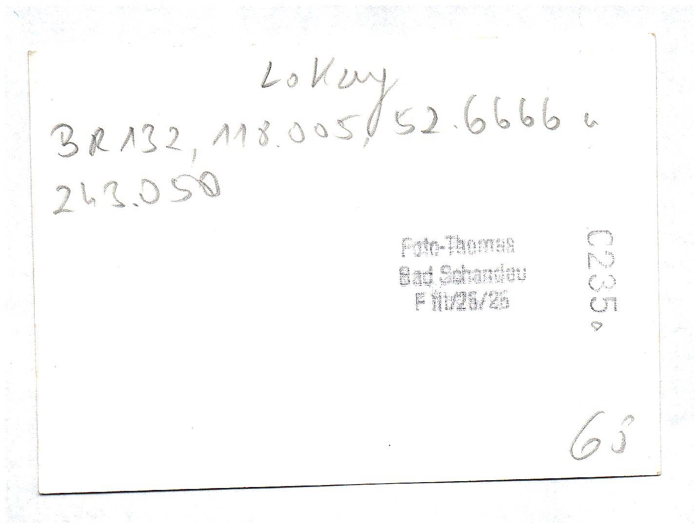 Eisenbahn Foto E-Lok 243050-2 Elektro Lokomotive