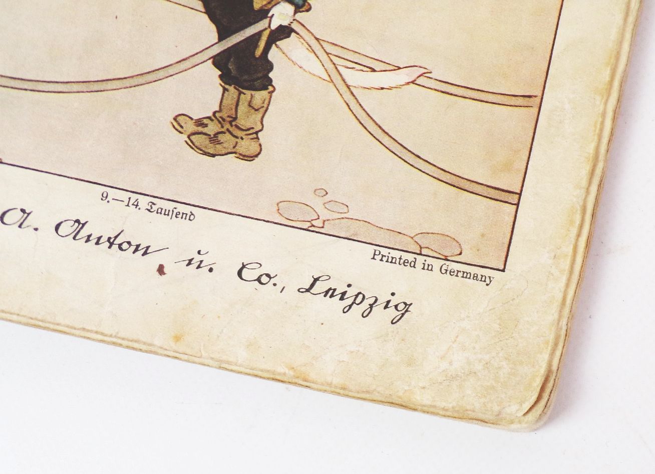 Die Katzenfeuerwehr lustige Bilder von Fritz Baumgarten seltenes Kinderbuch 