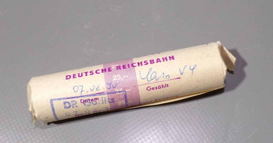 Münzrolle Deutsche Reichsbahn Görlitz 25 Zloty in 50 Groszy 1990 Polen DDR 