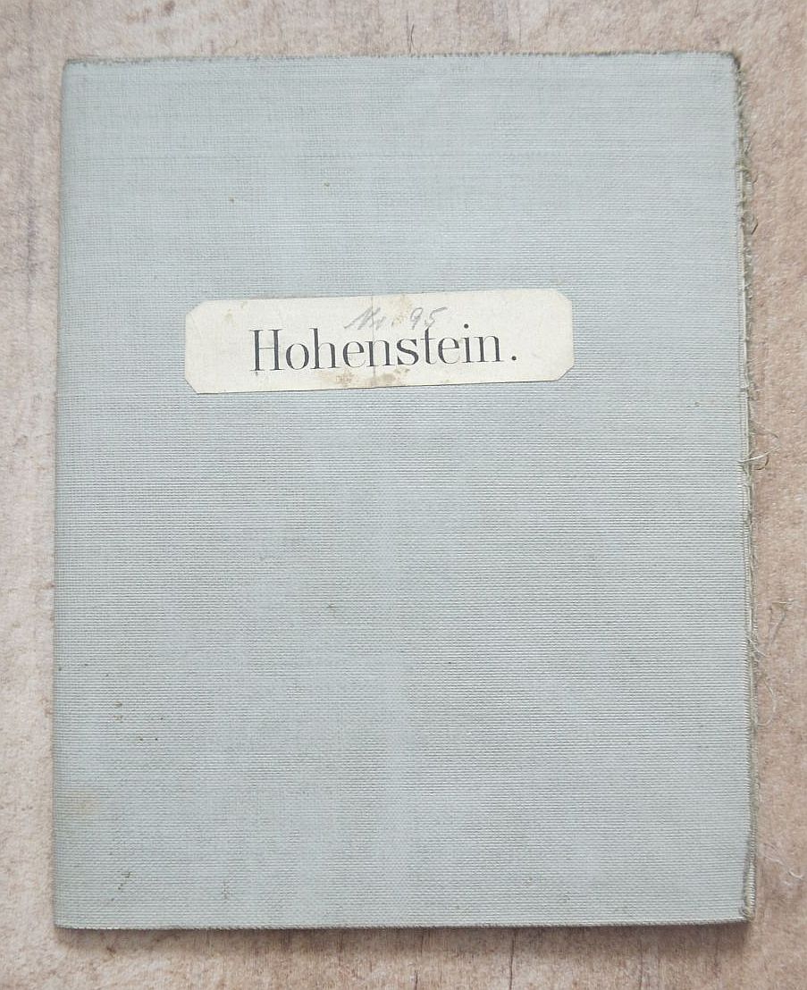 Alte Landkarte Hohenstein 1909 Lithographie Karte 1:25000