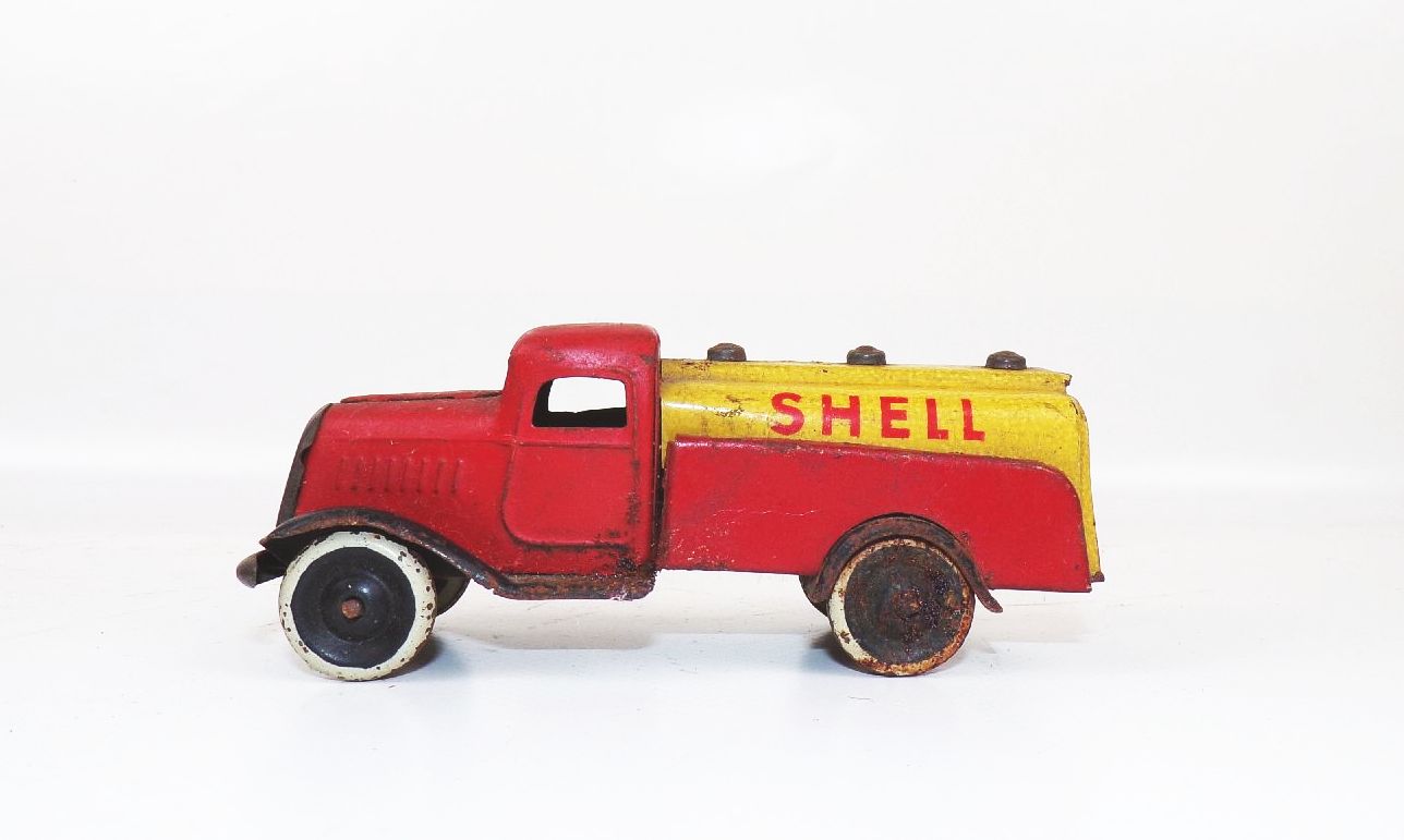 Gnom Shell Auto Transporter LKW Truck Blechspielzeug 1930 er Lehmann