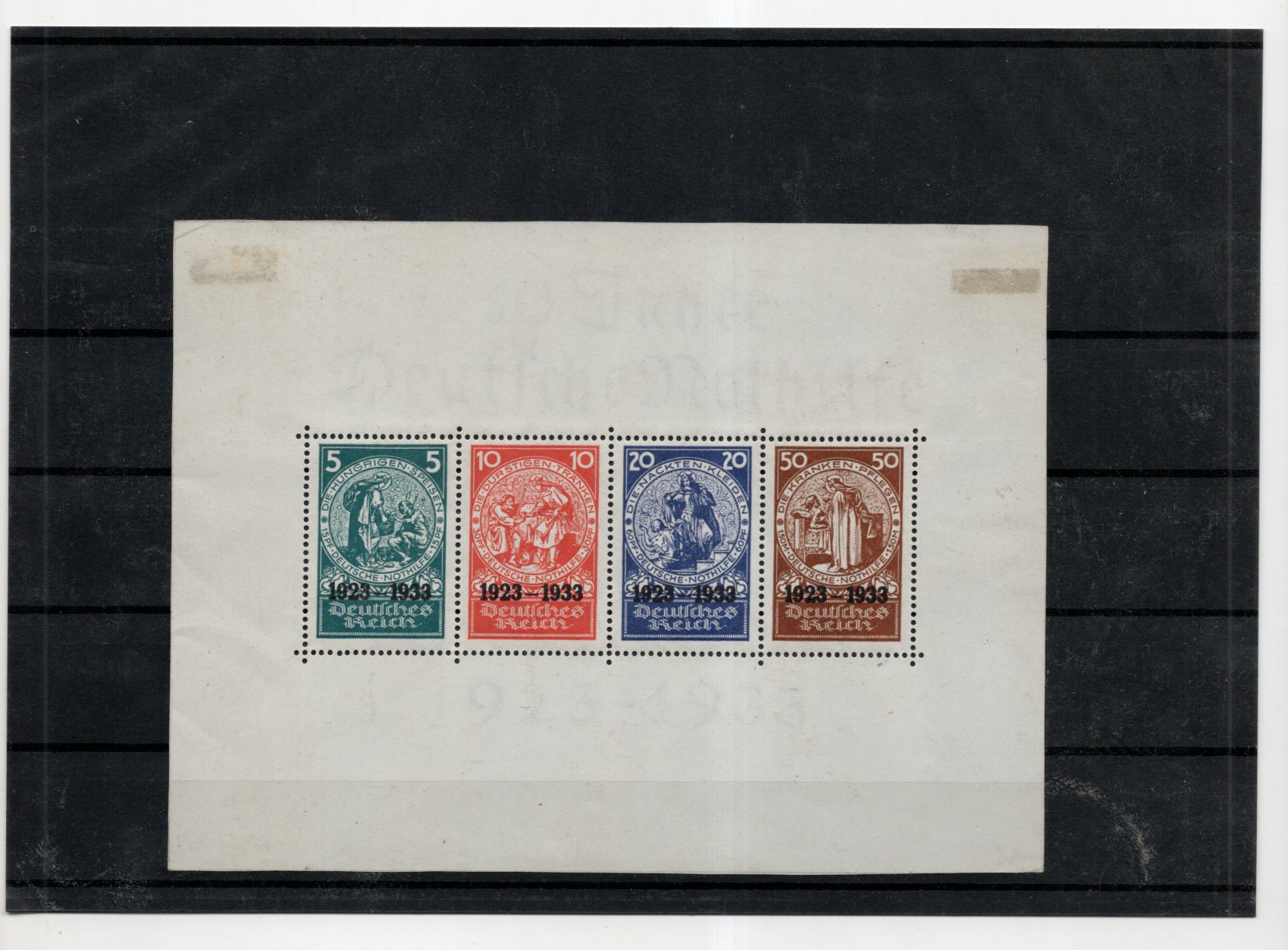Deutsches Reich 1933 Block 2 Nothilfe 