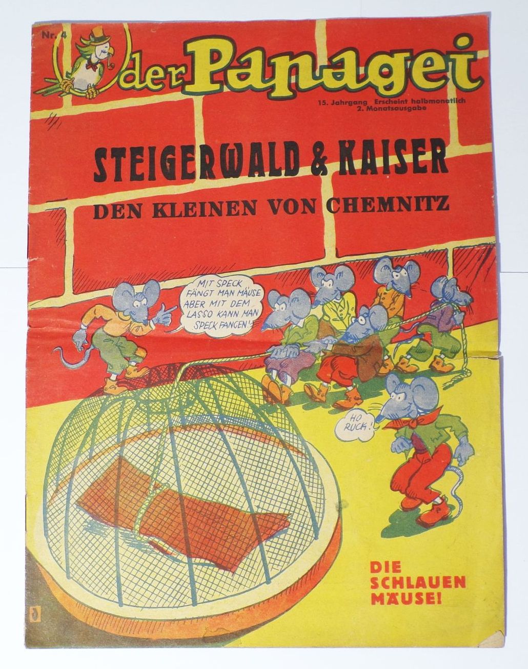 Der Papagei Kinderzeitung Nr 4 Chemnitz 15 Jahrgang Comic