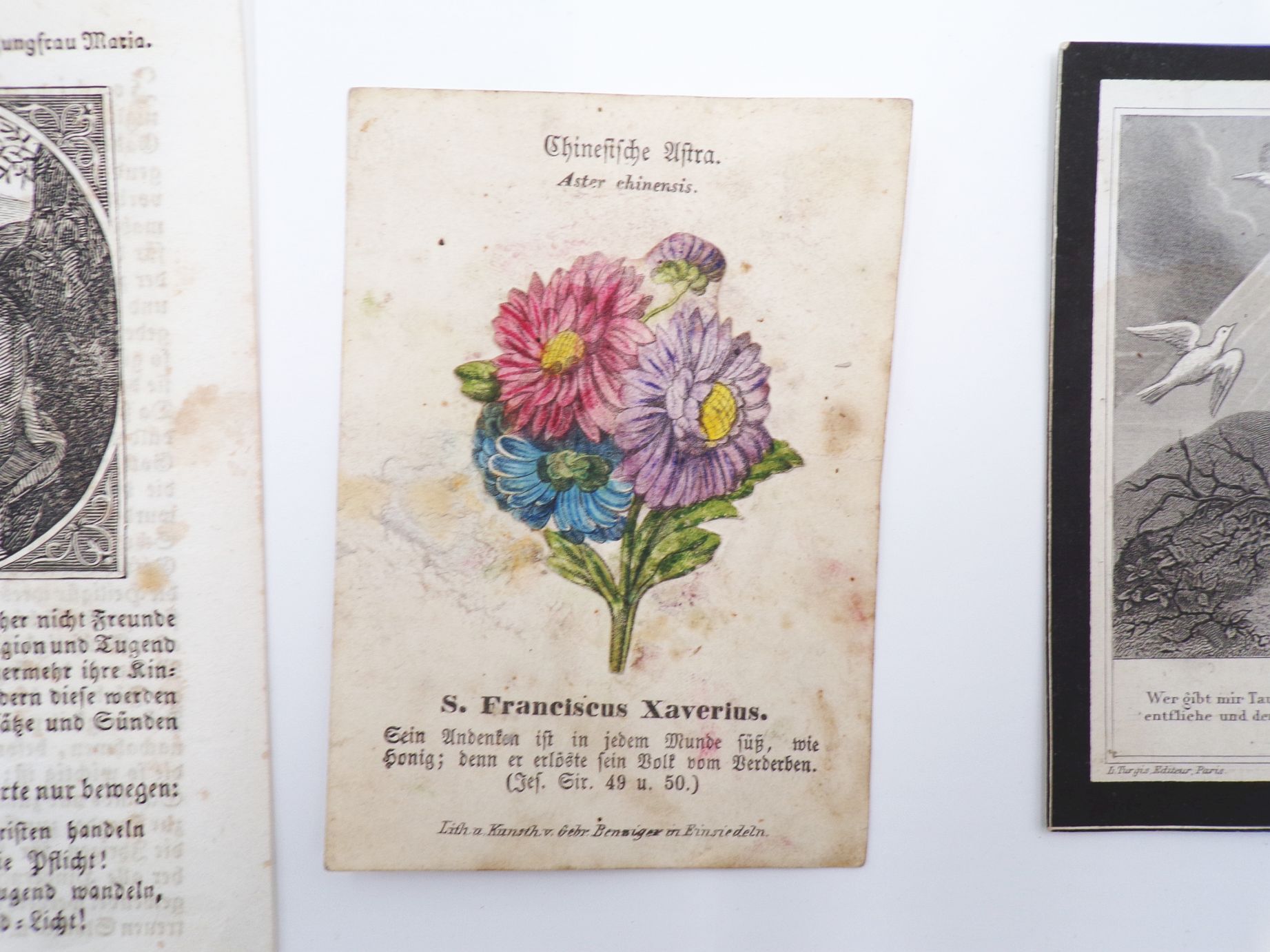 Lot alte Heiligenbilder Andachtsbilder Sterbebild 