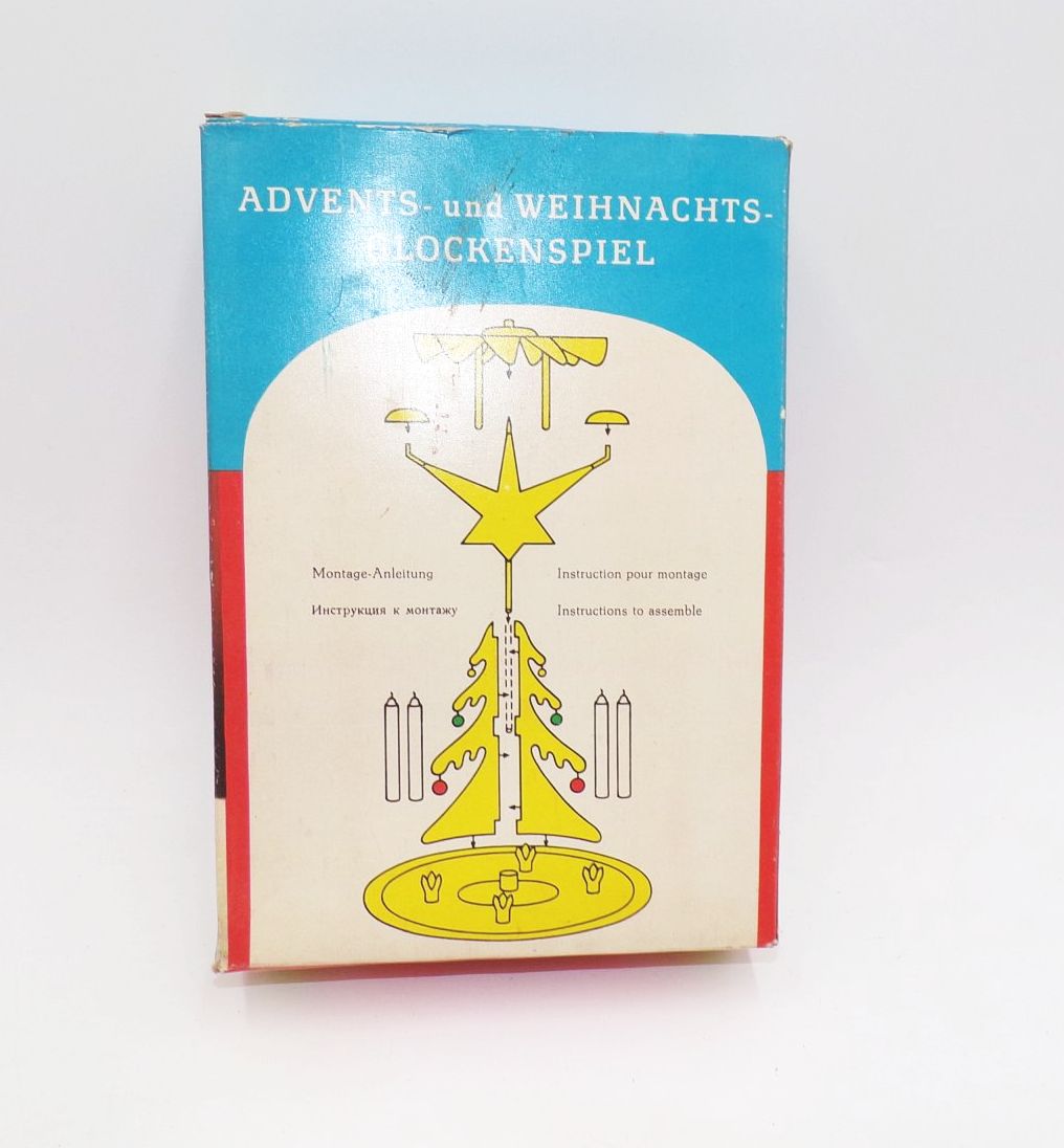 Altes Advents und Weihnachts Glockenspiel DDR Originalkarton 