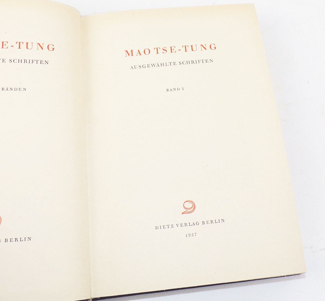 Mao Tse Tung Ausgewählte Werke Band 1 2 3 4 Kommunismus DDR Buch 