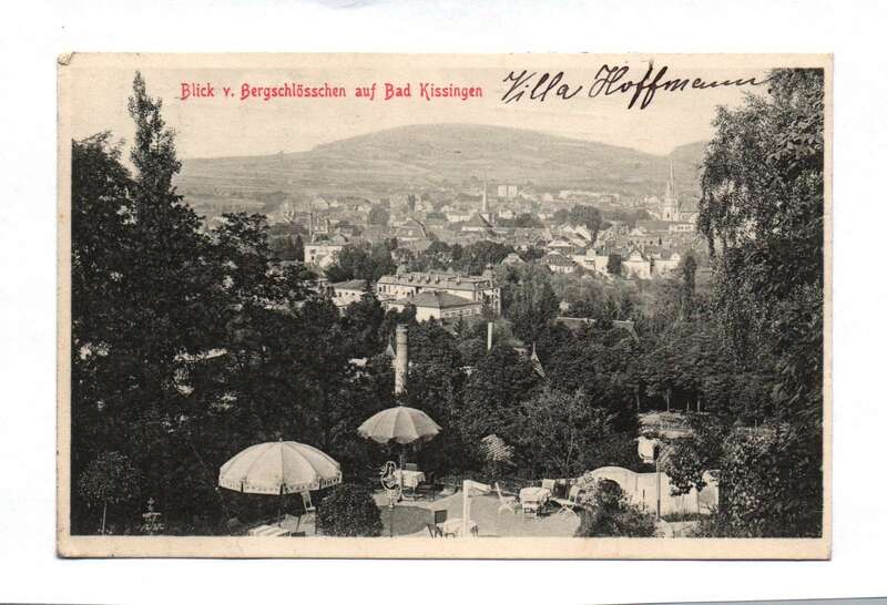 Ak Blick Bergschlösschen auf Bad Kissingen 1913