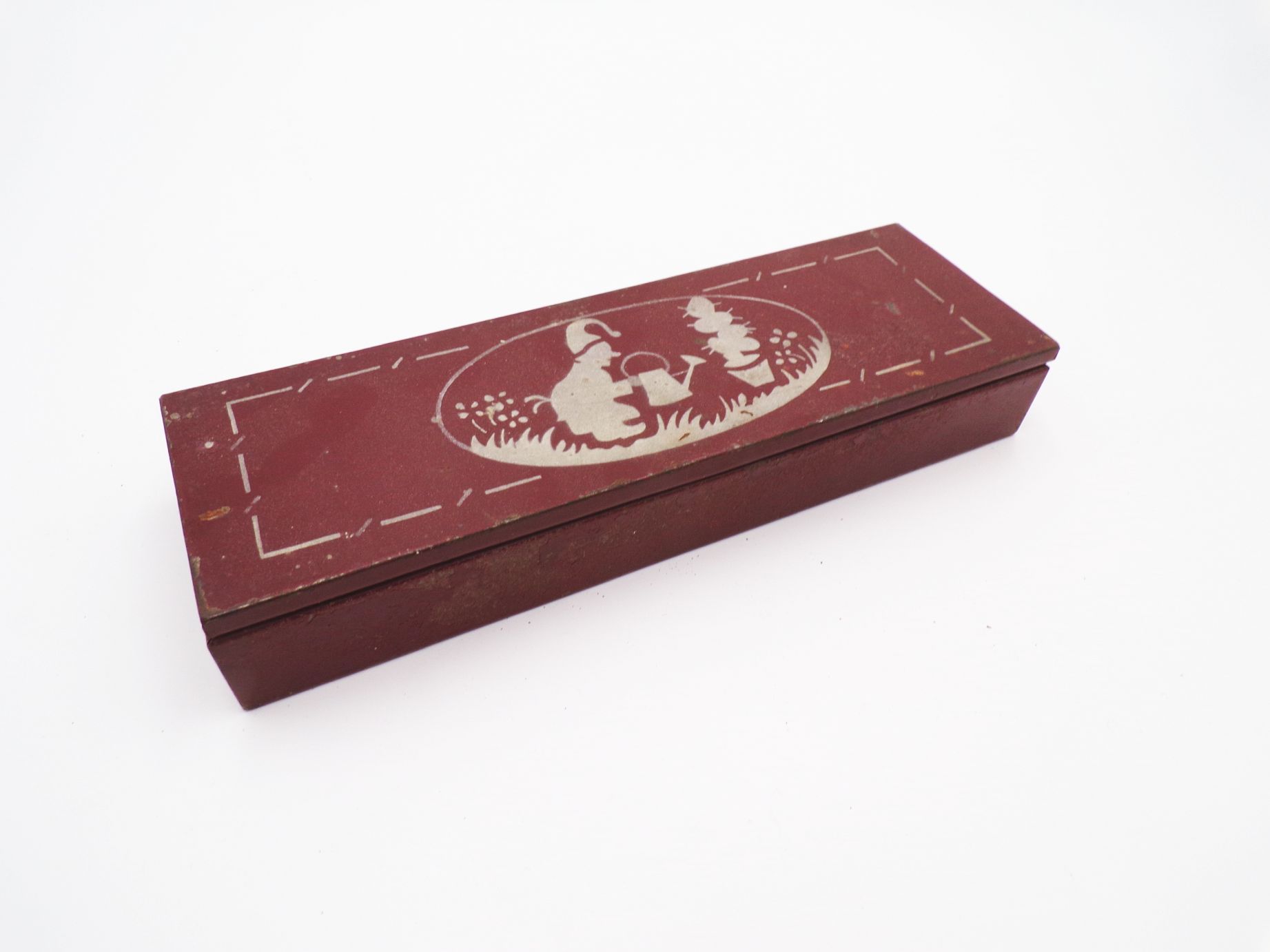 Alte Blechdose Stiftebox Bleistift Griffelkasten Aufbewahrung Schule Deko Alte Blechdose Stiftebox Bleistift Griffelkasten Aufbewahrung Schule Deko