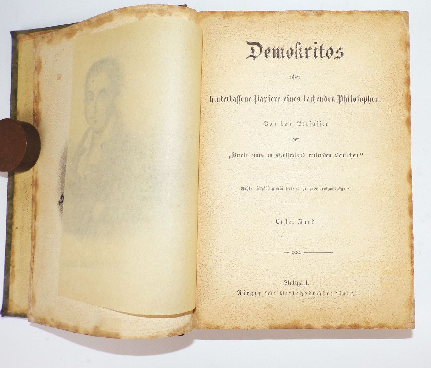 Demokritos oder hinterlassene Papiere eines lachenden Philosophen 1 bis 12 Demokritos oder hinterlassene Papiere eines lachenden Philosophen 1 bis 12