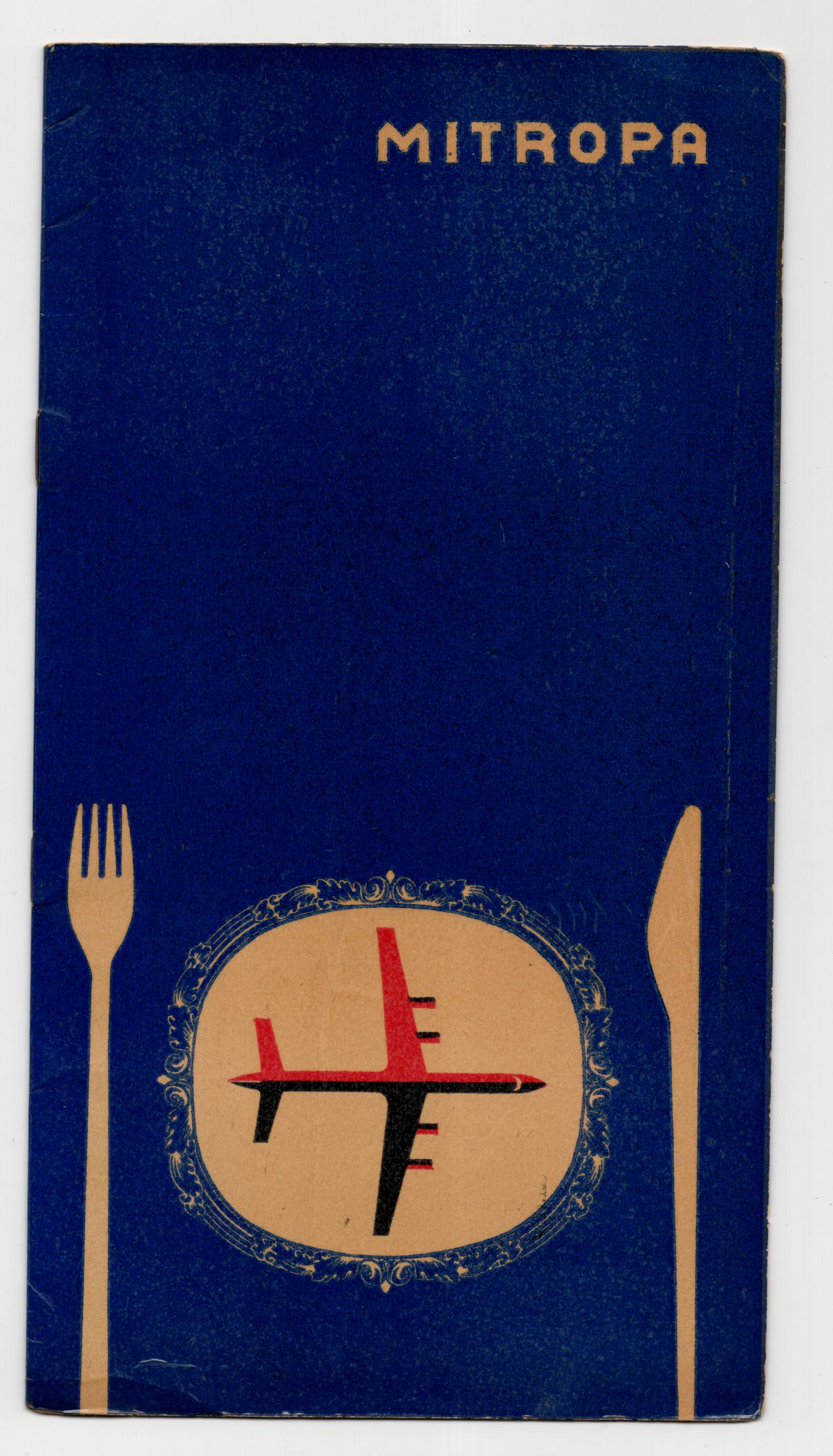 Mitropa Speisekarte Zentralflughafen Berlin Schönefeld 1967