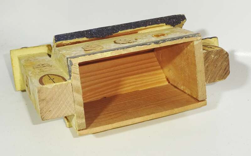 Alte Erzgebirge Häuser Kirche Holzhäuser Spielzeug Modellbau Deko