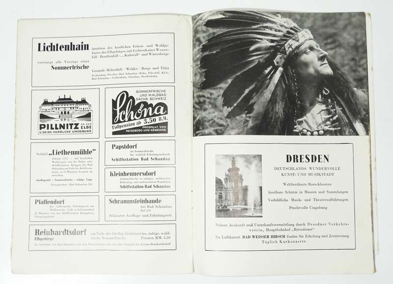 Felsenbühne Rathen Wild West Spiele Karl May Der Schatz um Silbersee 1940 