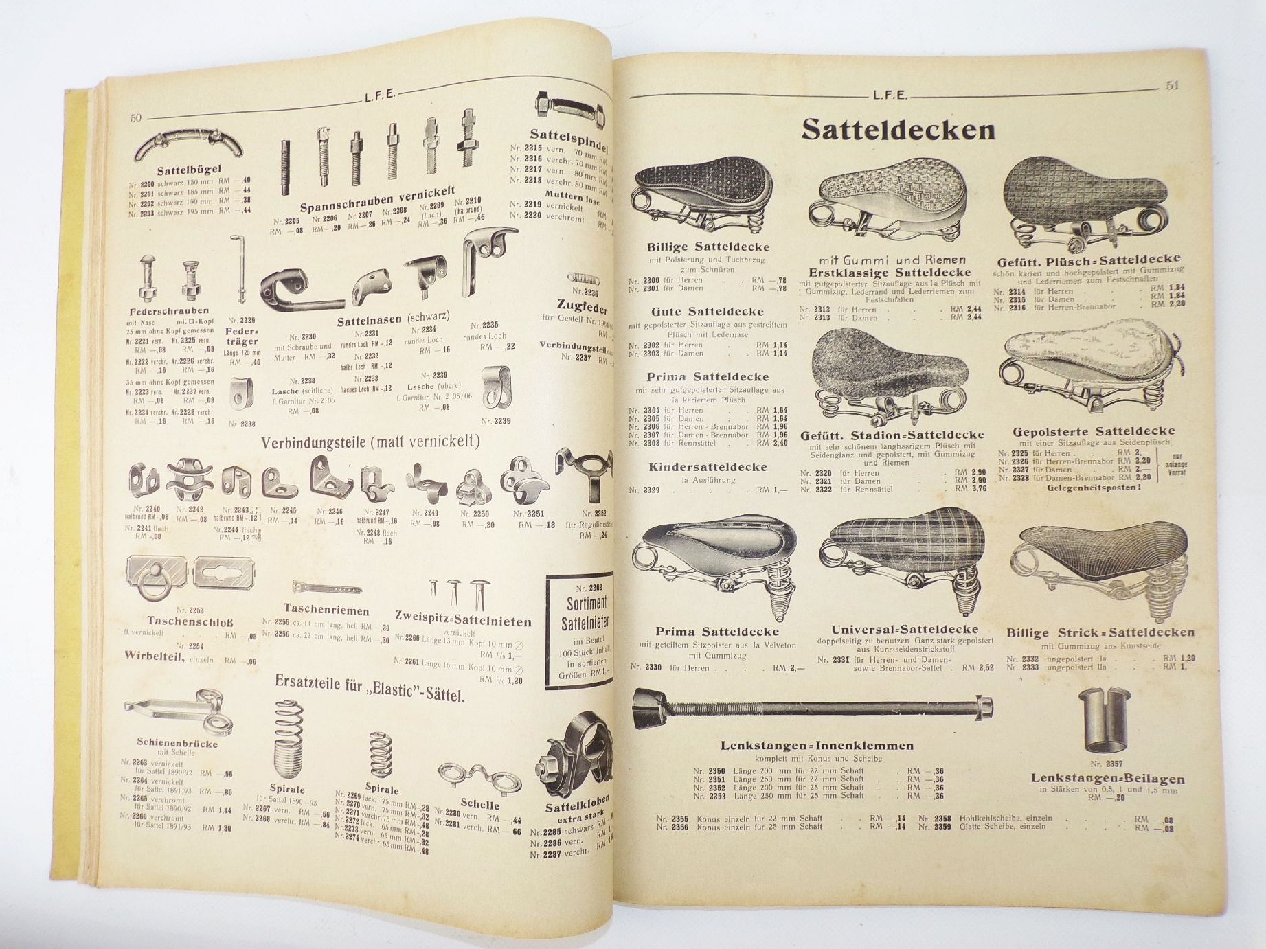 Alter Katalog Lausitzer Fahrrad Engroshaus Bautzen Fahrräder Fahrradteile 1933