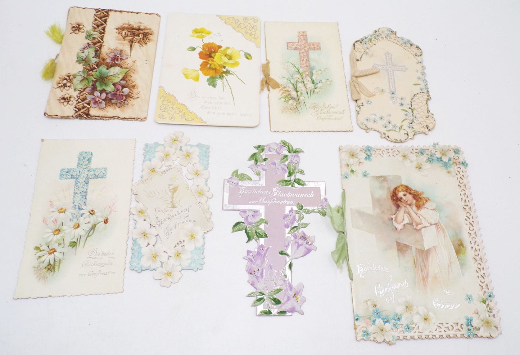 Konvolut Schmuckpapier Klappkarten geprägt um 1900 Jugendstil Schachtel Konvolut Schmuckpapier Klappkarten geprägt um 1900 Jugendstil Schachtel