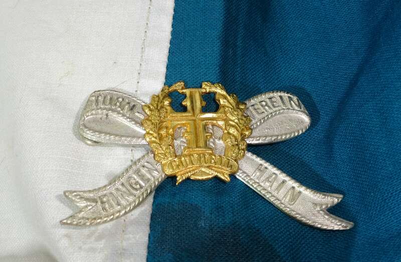 Turnerschaft Fahne Banner Turnverein Ringenhain Abzeichen Deutscher Turnerbund Sachsen