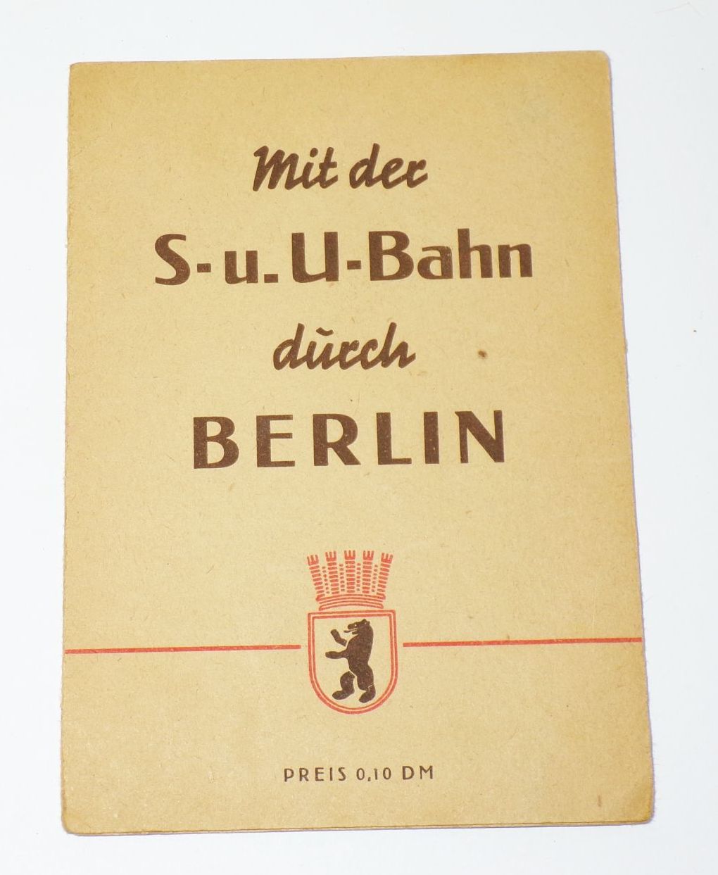 Mit der SBahn UBahn durch Berlin 1958