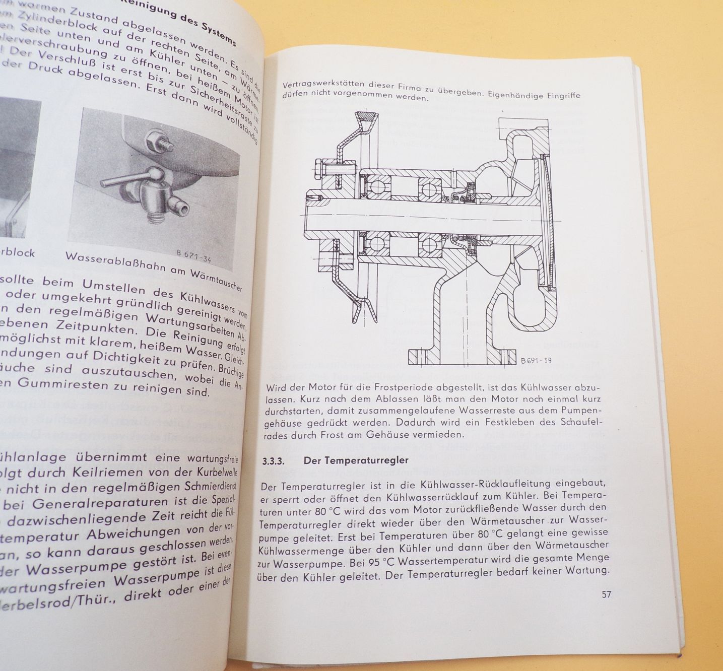 Bedienungsanleitung Dieselmotor mit MAN System VEB Ifa Nordhausen Original