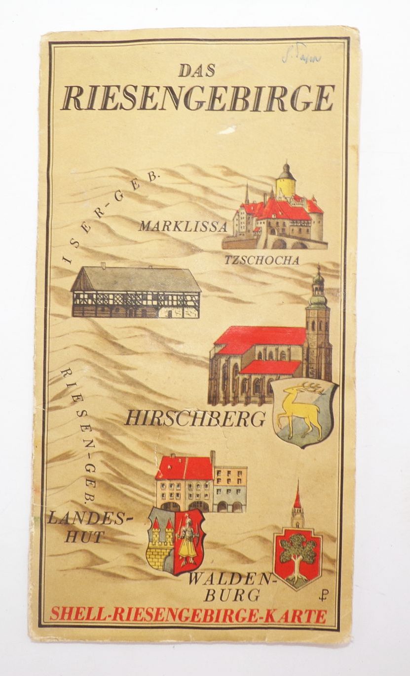Shell Riesengebirge Karte Waldenburg Hirschberg Marklissa 