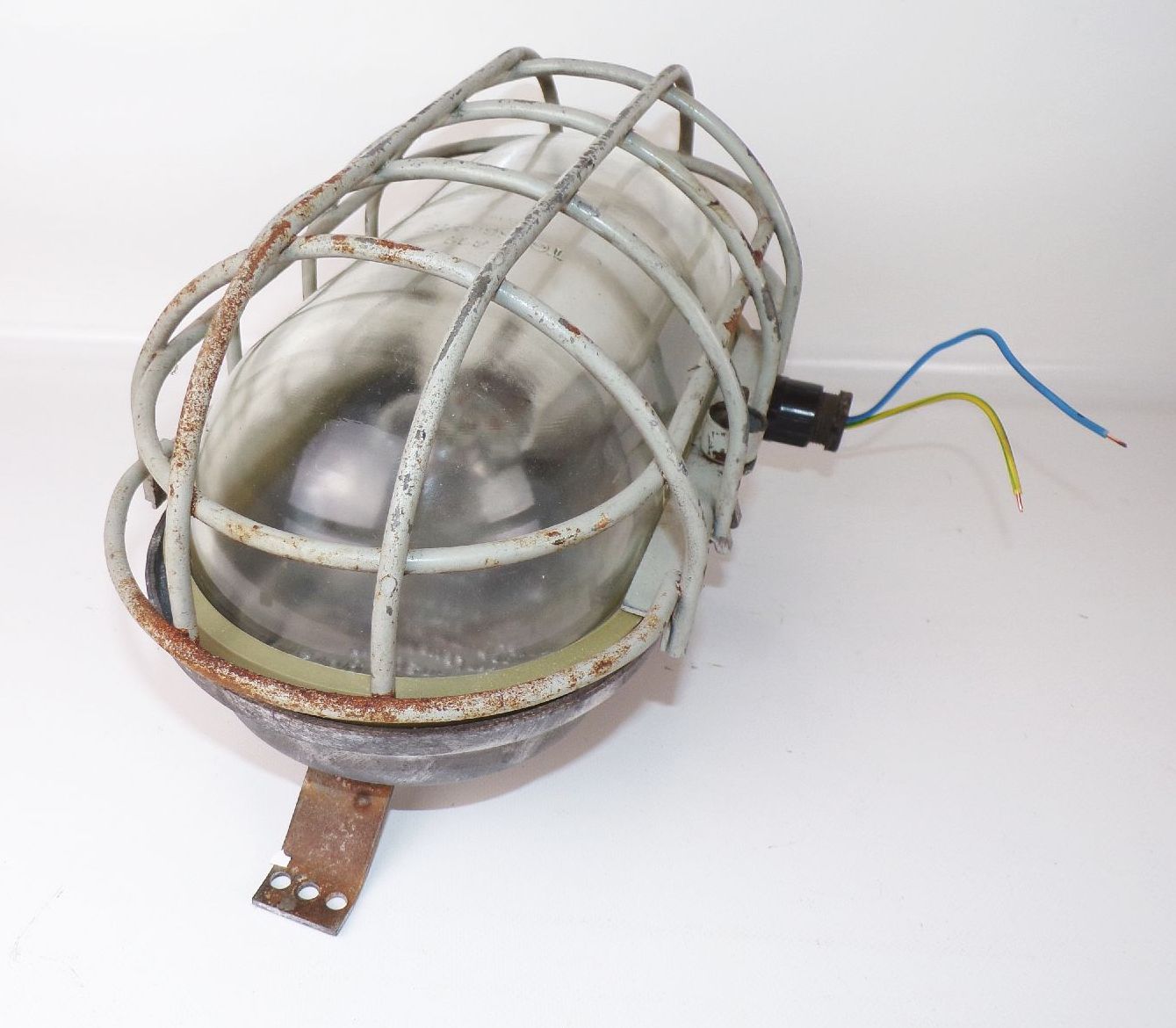 Alte Deckenleuchte Bunkerlampe Gitterlampe E27 Ex Loft Industrie Design Alte Deckenleuchte Bunkerlampe Gitterlampe E27 Ex Loft Industrie Design