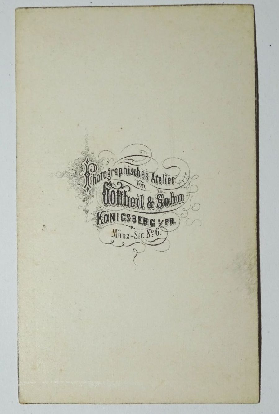 CDV Foto kleiner Bube um 1870 Gottheil und Sohn Königsberg Ostpreussen