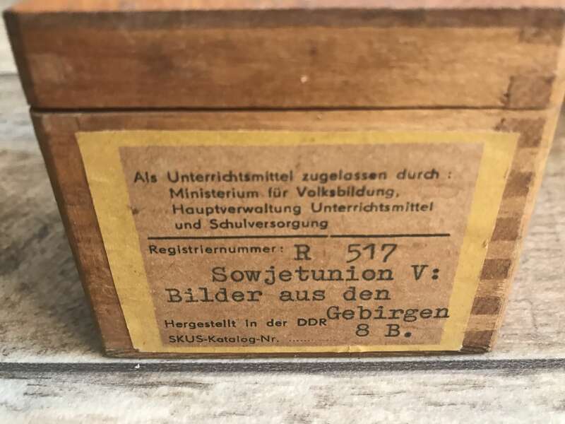 Dias alte Lehrmittel Sowjetunion Deutschland Glasdias