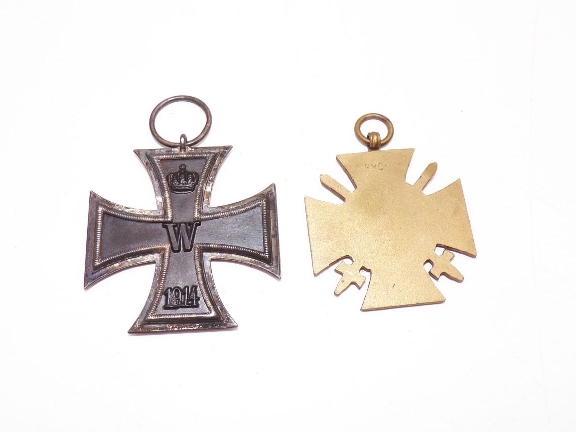 Eisernes Kreuz 2 Klasse und Ehrenkreuz für Frontkämpfer 1 Wk WW1 Eisernes Kreuz 2 Klasse und Ehrenkreuz für Frontkämpfer 1 Wk WW1