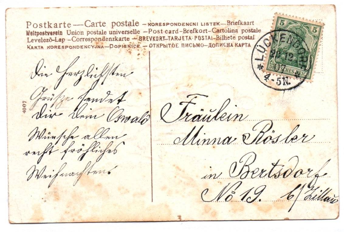 Litho Ak Mädchen mit Puppe Kaspar Weihnachtsbaum Weihnachten 