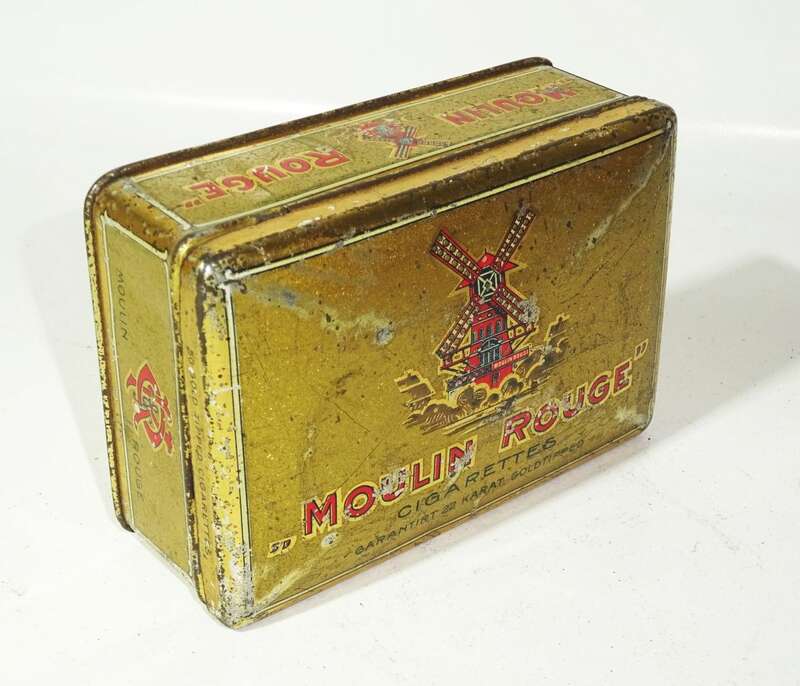 Moulin Rouge Cigarettes Blechdose 1910er 1920er Zigarettendose