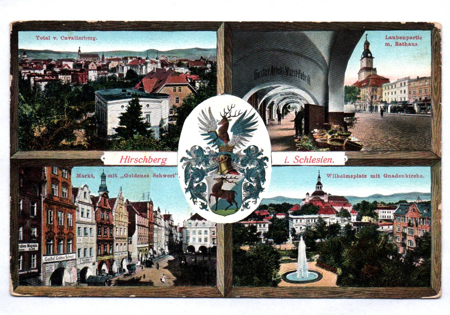 Ak Hirschberg in Schlesien Mehrbild Jelenia Gora