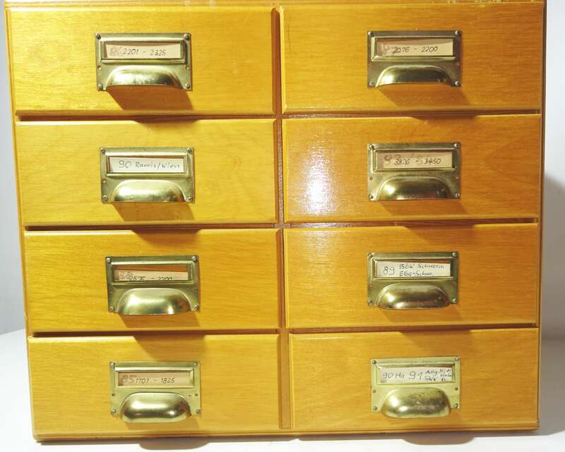 Alter Schubladenschrank 8 Schubladen 35x35x30 cm Dia Schrank Vintage Deko Loft