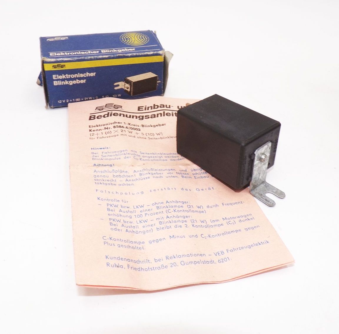 Fer Elektronischer Blinkgeber 12 V mit OVP