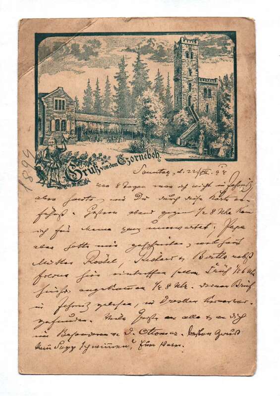 Ak Gruß aus Czorneboh Postkarte 1894