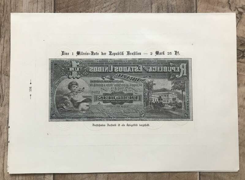 Heft Übersicht Brasilien Goldmünzen Silbermünzen Papiergeld