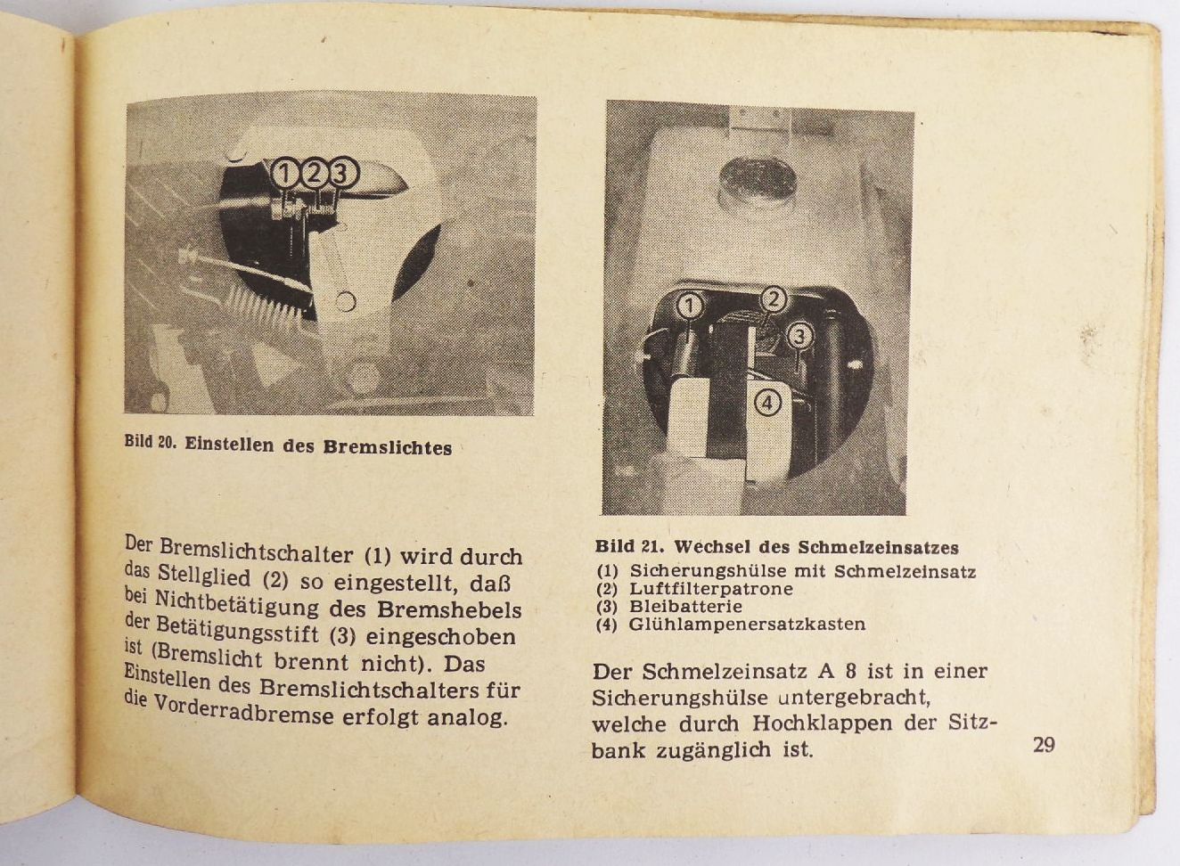 Betriebsanleitung Simson SR50 SR80 ifa Mobile DDR 1985 original