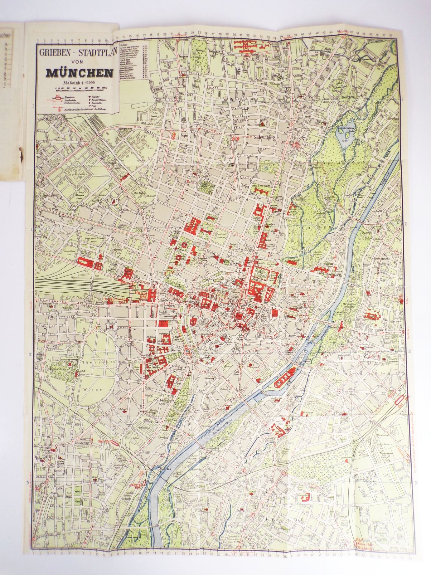 Alter Grieben Stadtplan München kleine Ausgabe Alter Grieben Stadtplan München kleine Ausgabe
