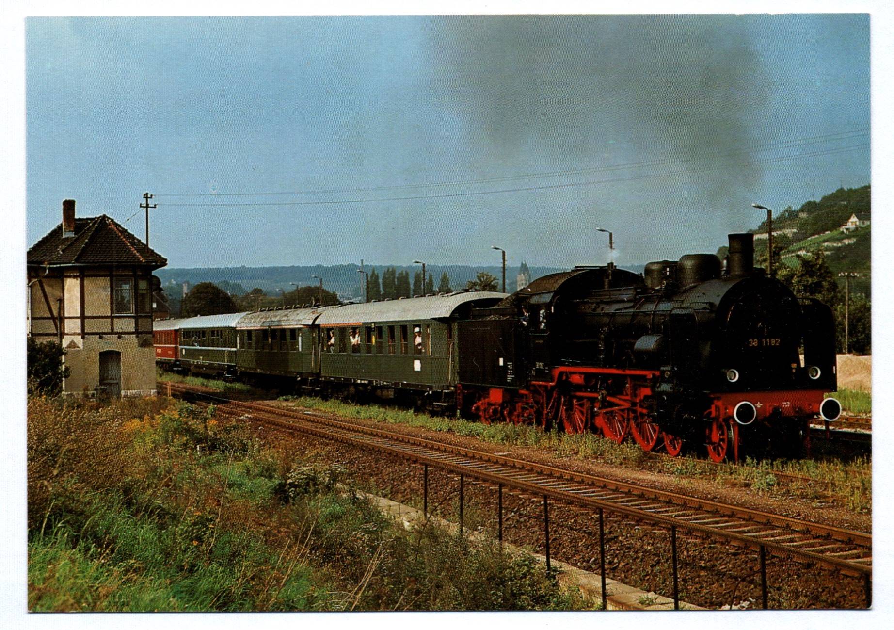 Foto Ak Dampflok 38 1182 Freyburg Personenzuglokomotive Foto Ak Dampflok 38 1182 Freyburg Personenzuglokomotive
