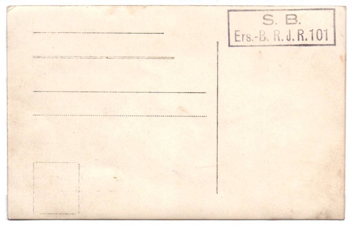 Foto Ak Soldaten Parole Wiedersehn Feldbäckerei 1914 IR 101 1 Wk 