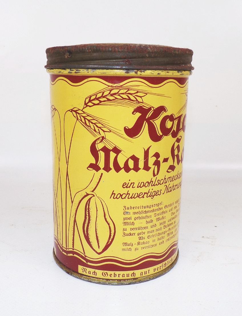 Alte Kosa Malz Kakao Blechdose Niederoderwitz 1930er 