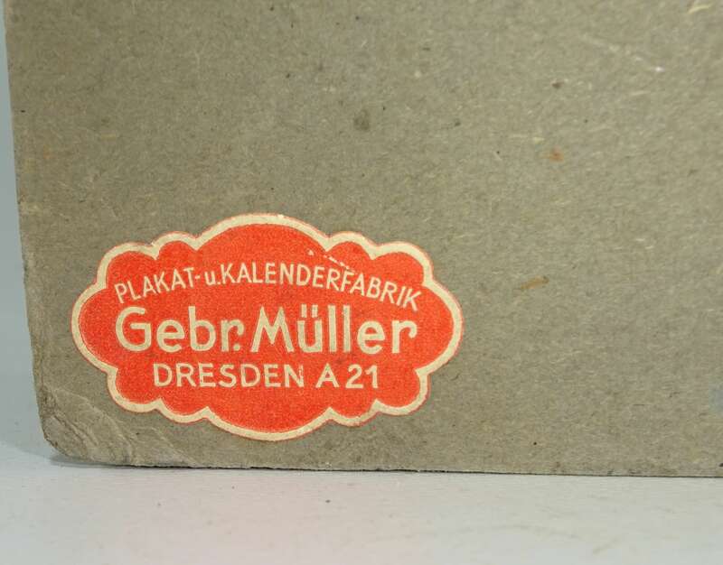 2 x Blendax DDR Pappaufsteller Hautcreme & Mundwasser um 1950 !