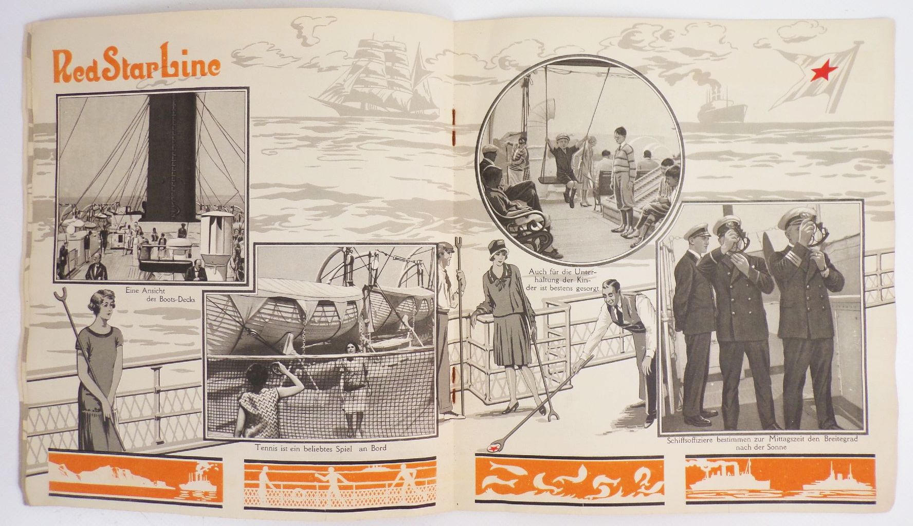 Red Star Line Kajüten Dienst Antwerpen New York Kanada 1930 er Schiffsreise