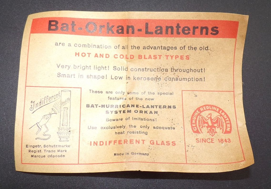 Altes Lampenglas Bat Orkan für Fledermaus Laternen Originales Ersatzglas Altes Lampenglas Bat Orkan für Fledermaus Laternen Originales Ersatzglas
